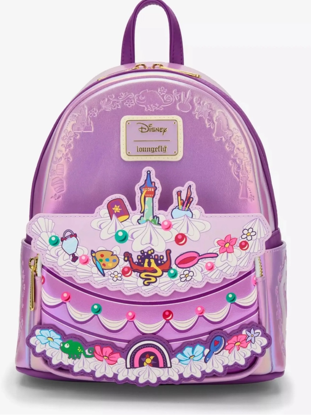 Loungefly Rapunzel Birthday Purple Mini Backpack New!